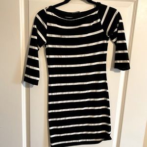 Cute black and white fitted dress